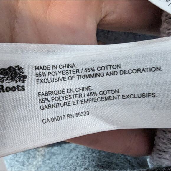 Roots Gray Cotton Crew Neck Sweatshirt Size M - Picture 6 of 7